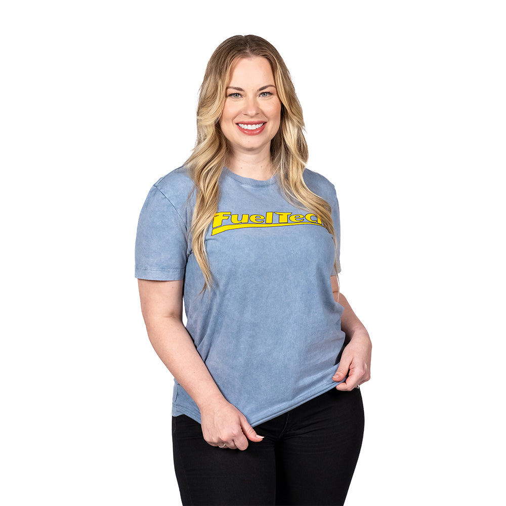 Camiseta Slim Azul Estonado FuelTech