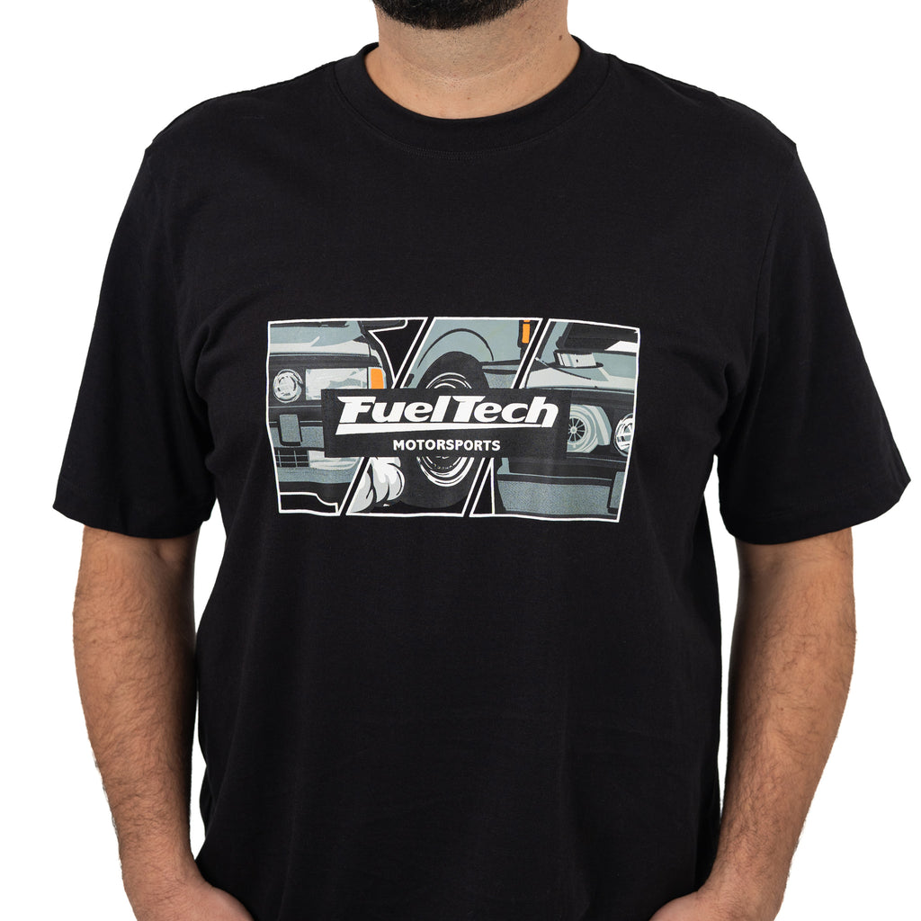Camiseta Gol Turbo FT - frente com estampa FuelTech Motorsports