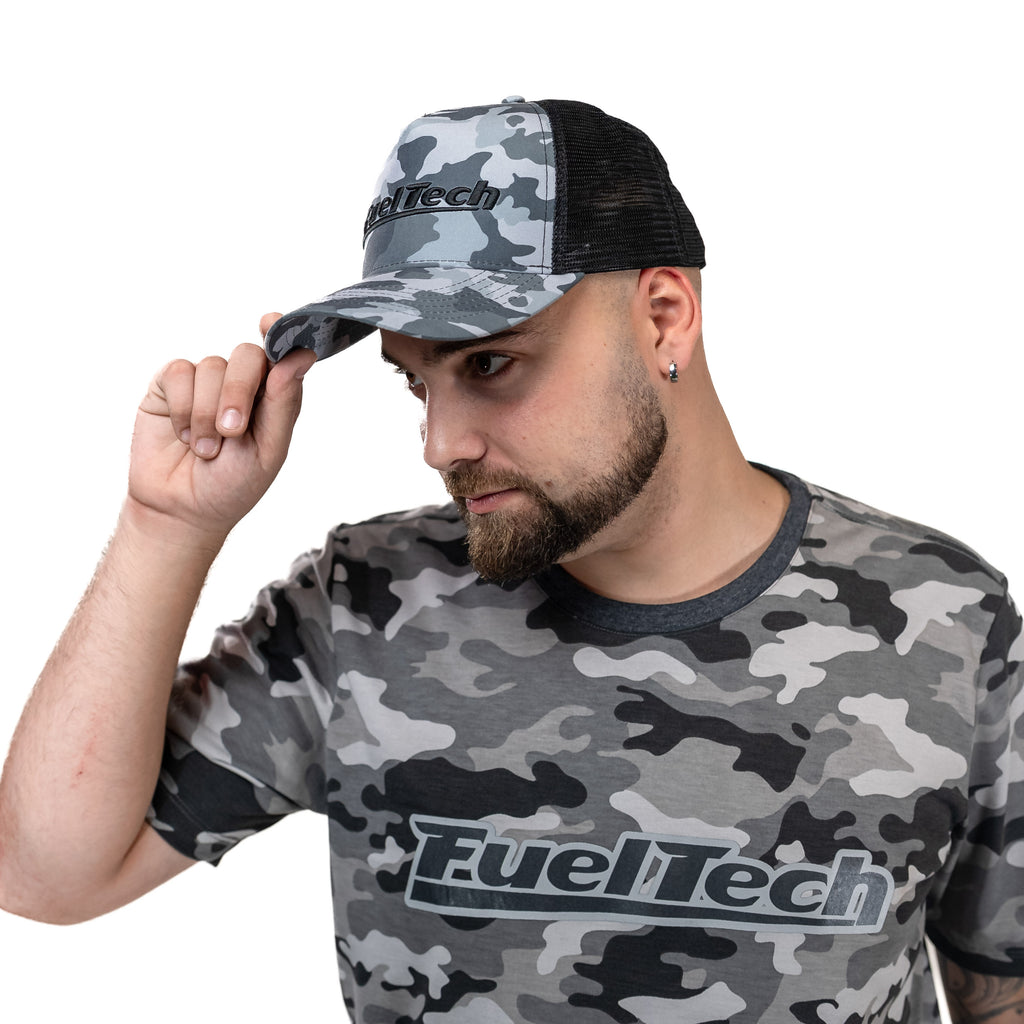 Boné Trucker Camuflado FT